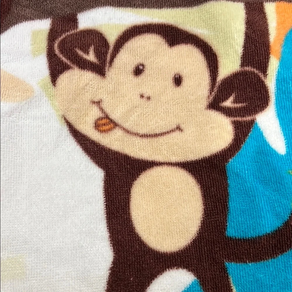 Colorful Monkey beach/pool Towel